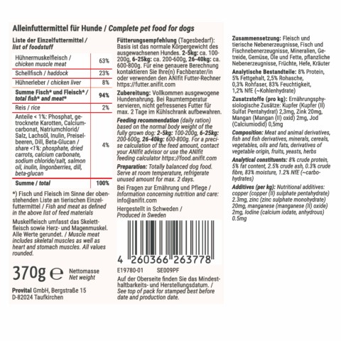 Dog Accessories Wet pet food Surfers Superfood 370g 6 Piece -3- Anifit